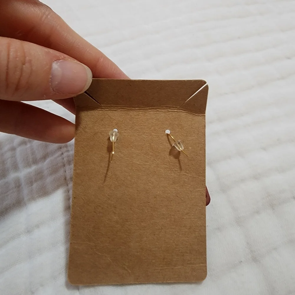 Handmade Floral Cross Earrings